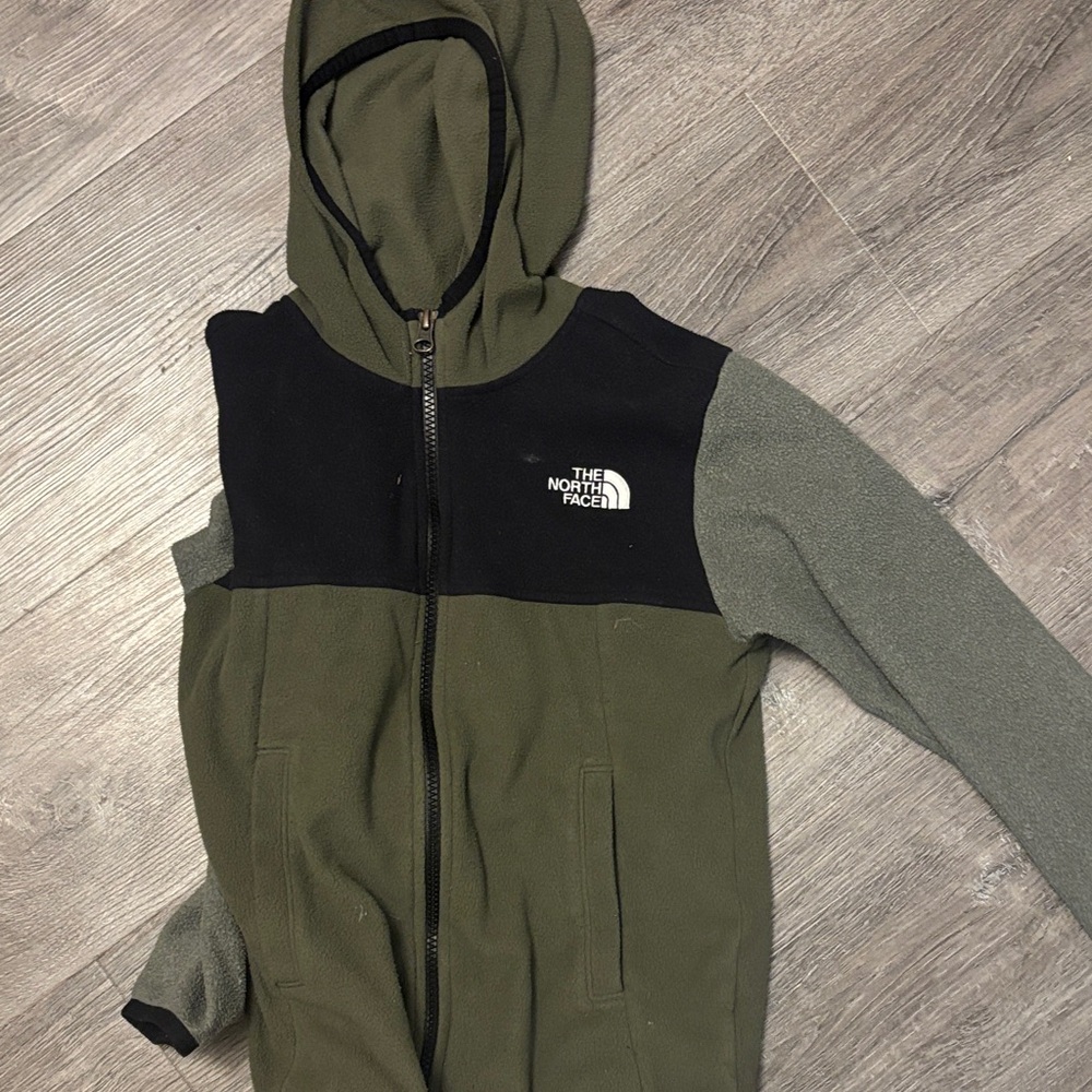 The North Face Kids Jacket - Olive Green and Black